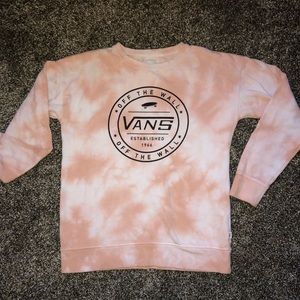 VANS Off The Walk pink, tie-dye sweatshirt